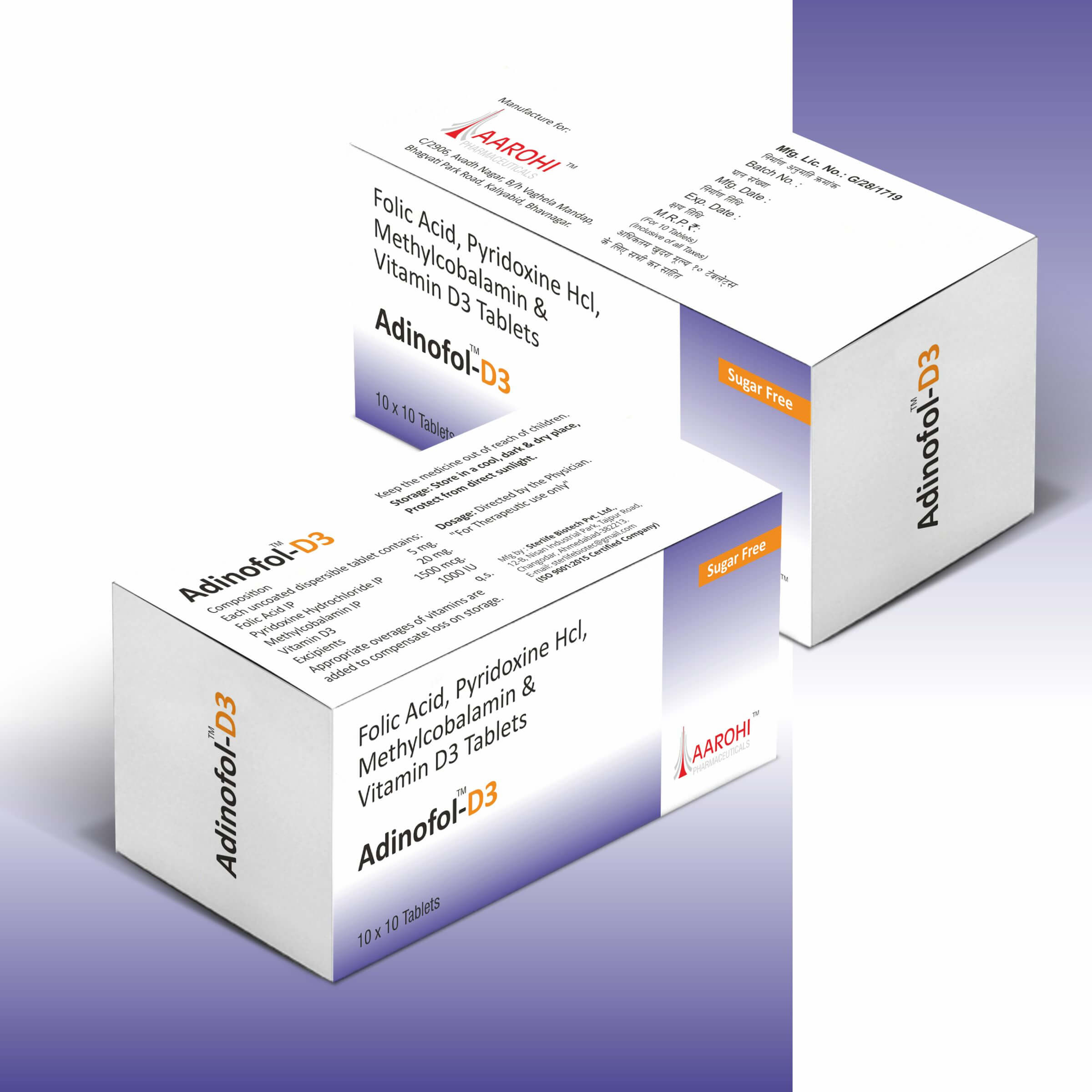 ADINOFOL - D3 TABLET